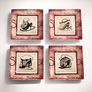 Sakura Sapatos Salad Dessert Plates